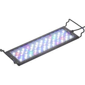 Aquarium Light with LCD Monitor, 14W Full Spectrum Fish Tank Light with 24/7 Natural Mode