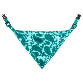 DGS Pet Products Unbugz-It Bandana Medium Abstract Teal 10" x 7" x 0.1" (Color: Abstract Teal, size: medium)
